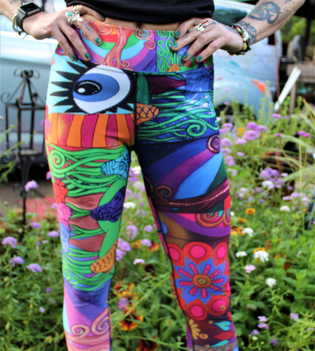 Funky Psychedelic Patterned Leggings