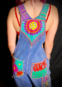 overalls hand painted