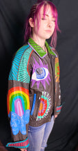 Load image into Gallery viewer, equality hand painted leather jacket
