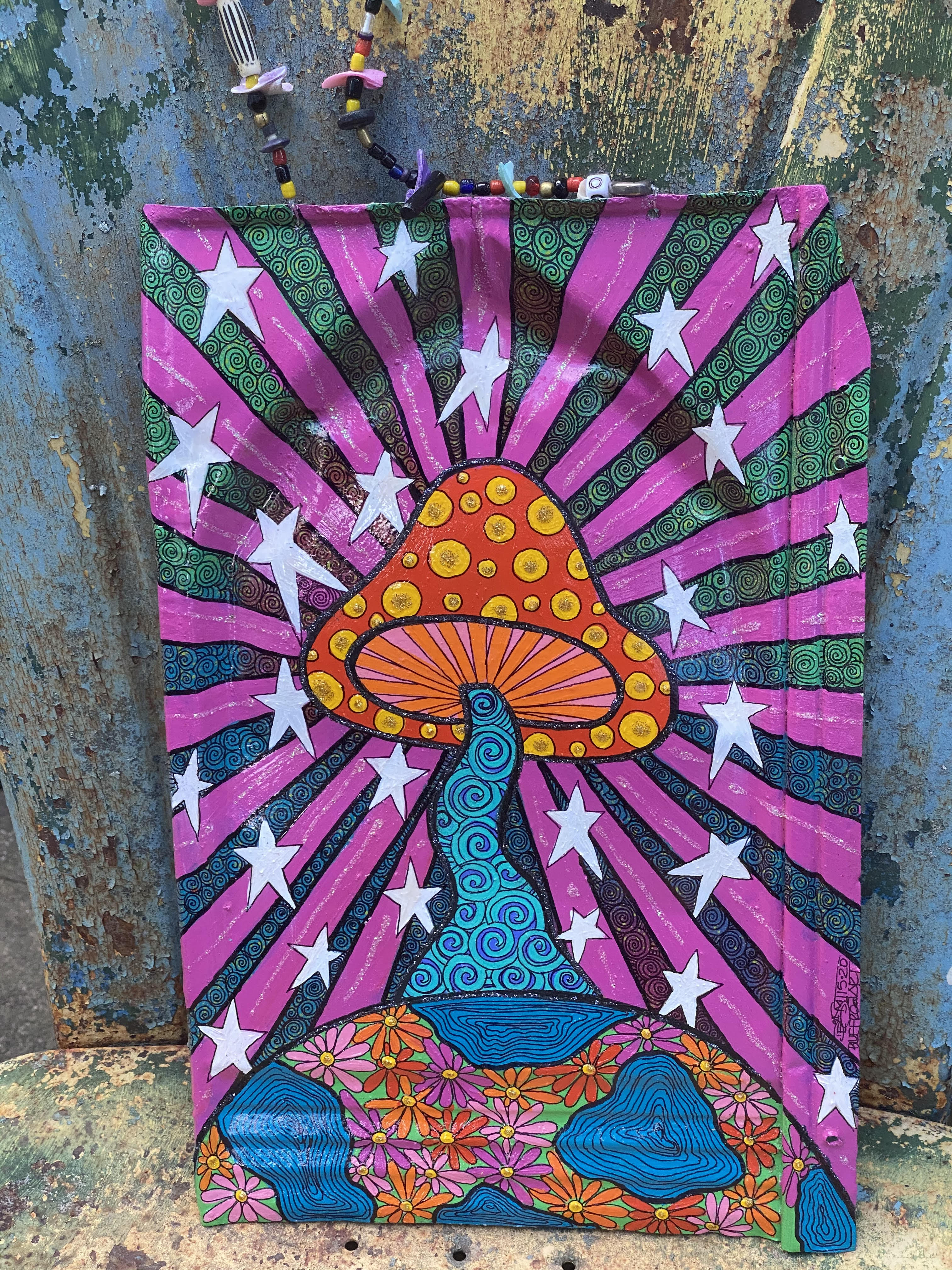 Psychedelic Mushroom  painting